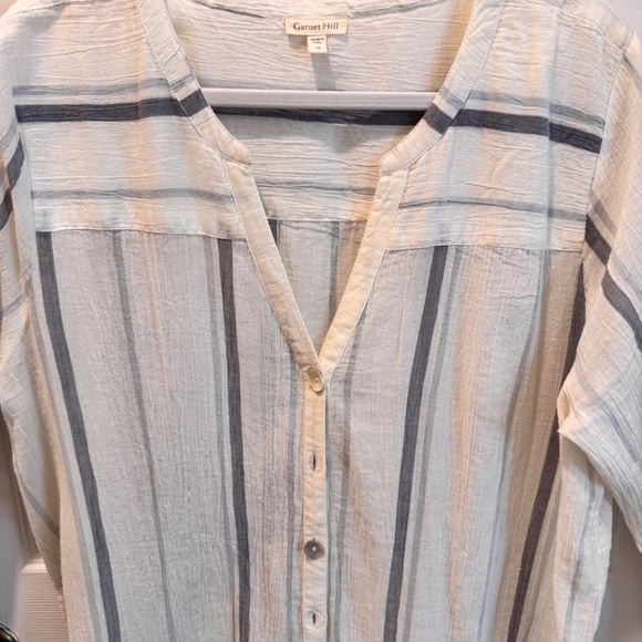 Woman's Maxi Dress, Striped, Size 16, Garnet Hill - Picture 2 of 11